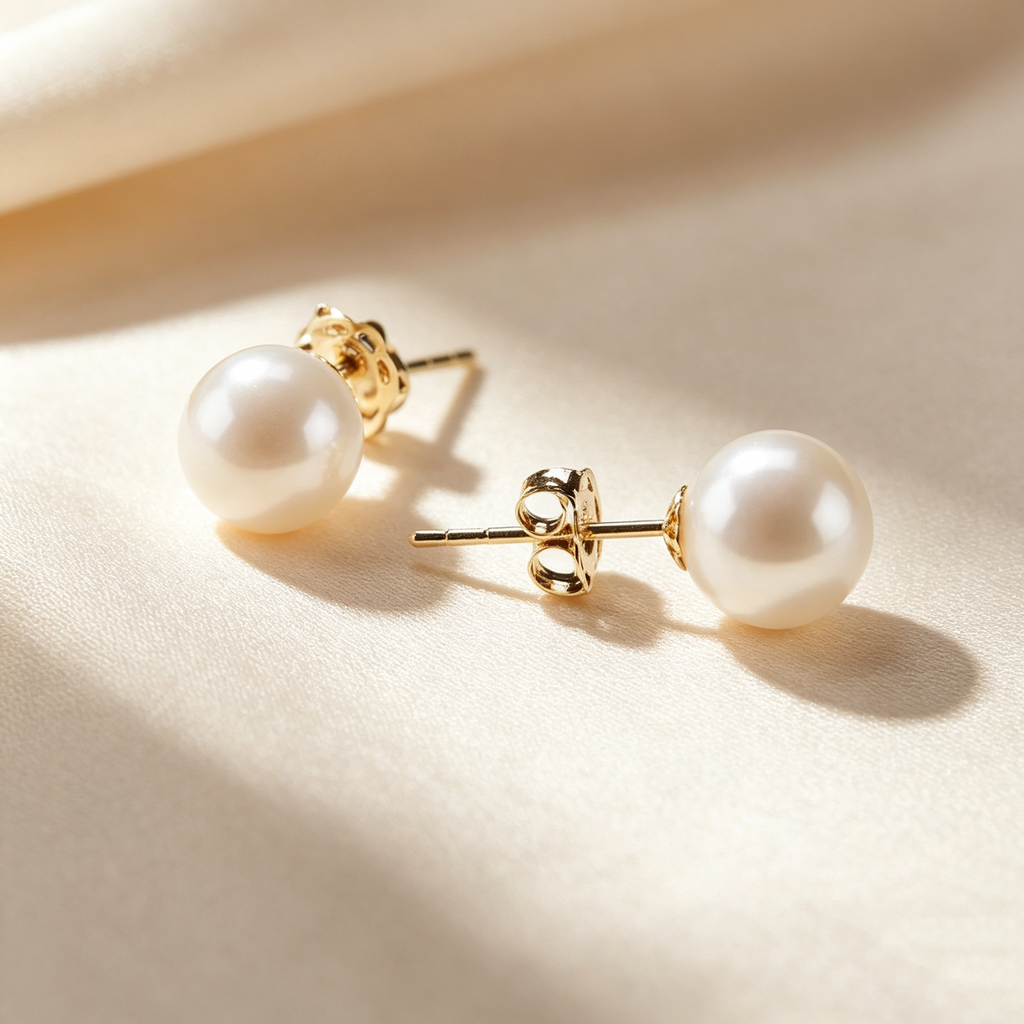 Classic Pearl Stud Earrings