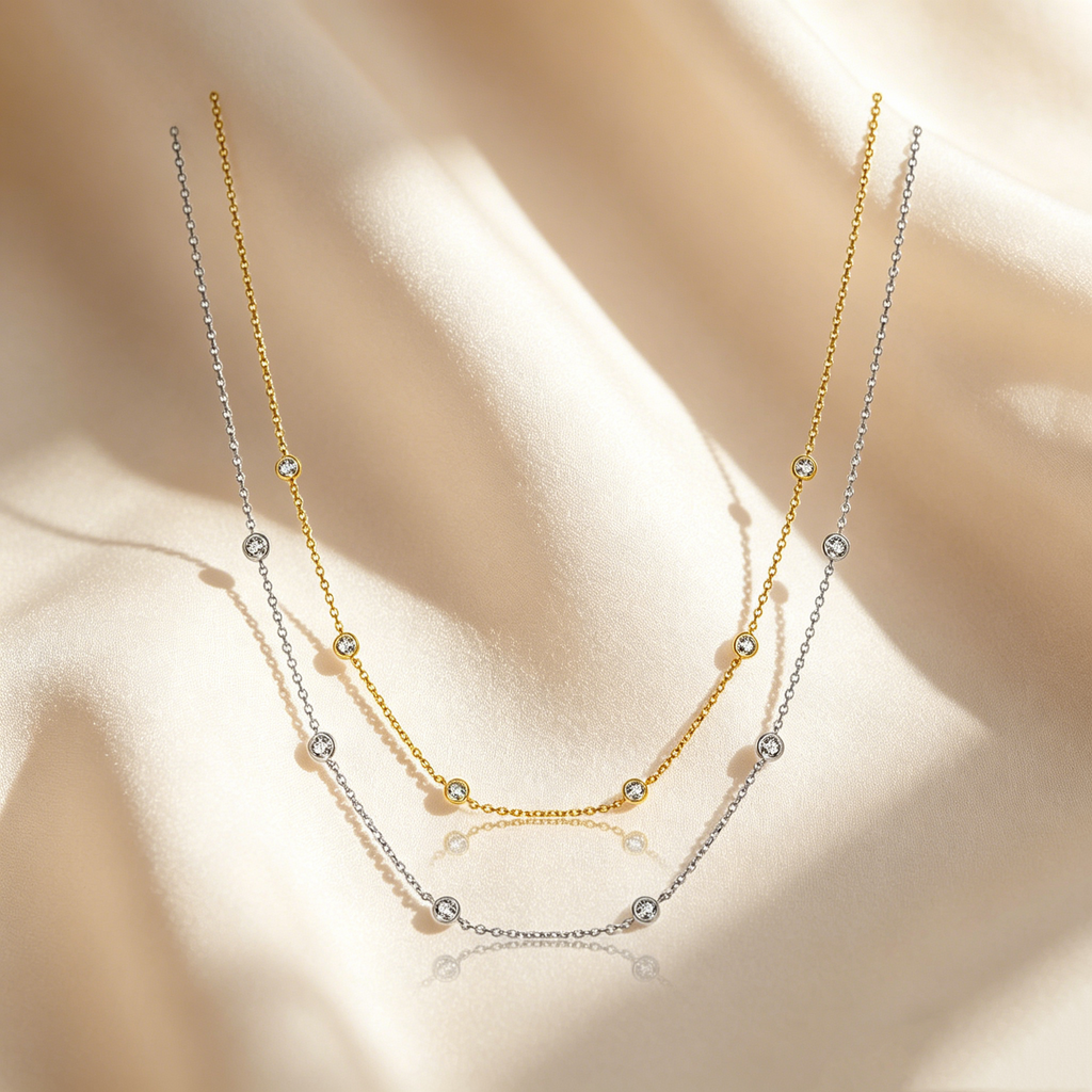 Delicate Bubble Stardust Necklace