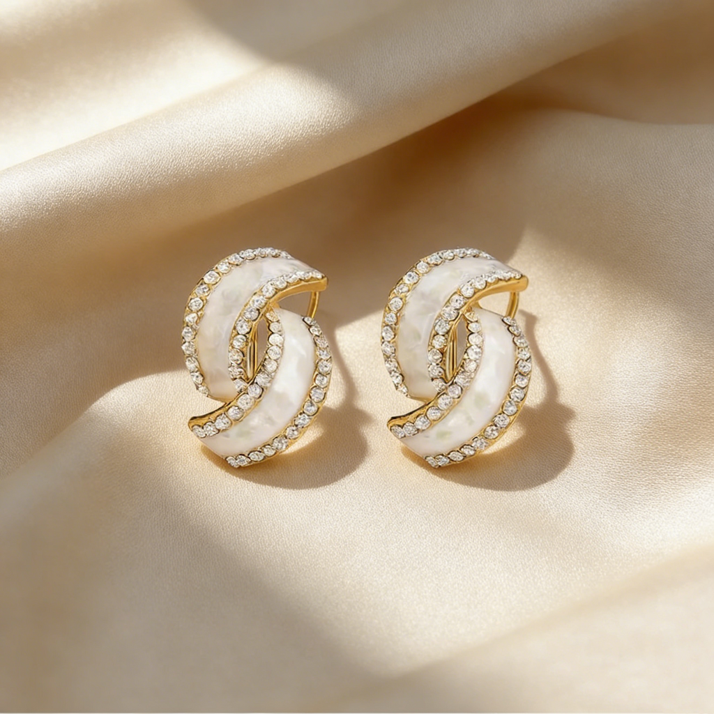 Minimalist Double C Earrings