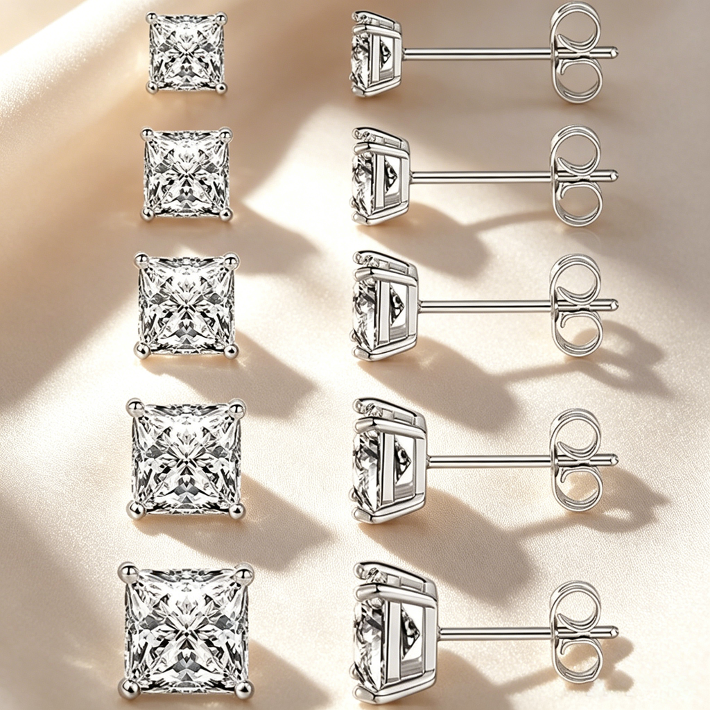 Classic Square Stud Earrings