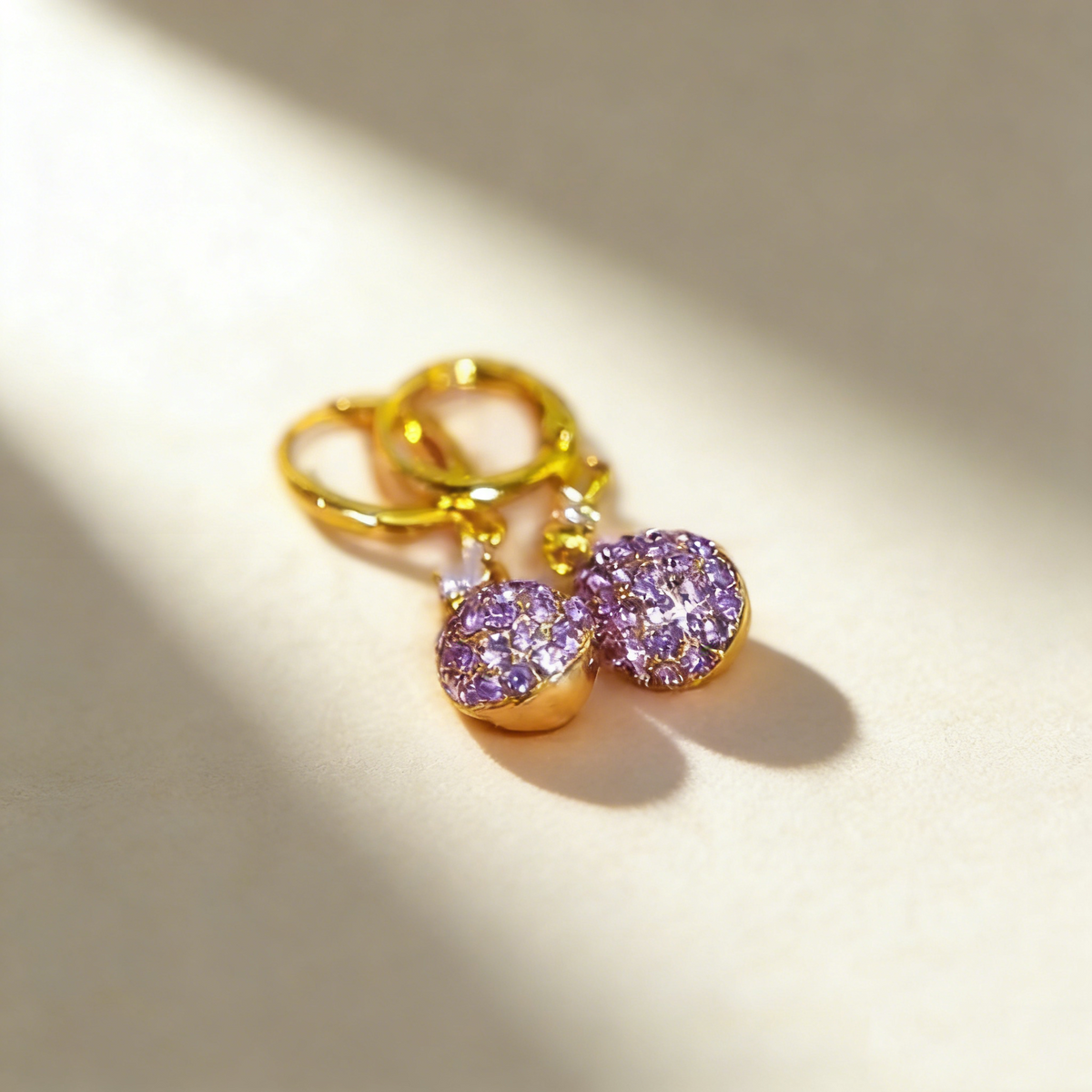 Amethyst Teardrop Earrings