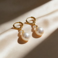 Elegant Drop Hoop Earrings