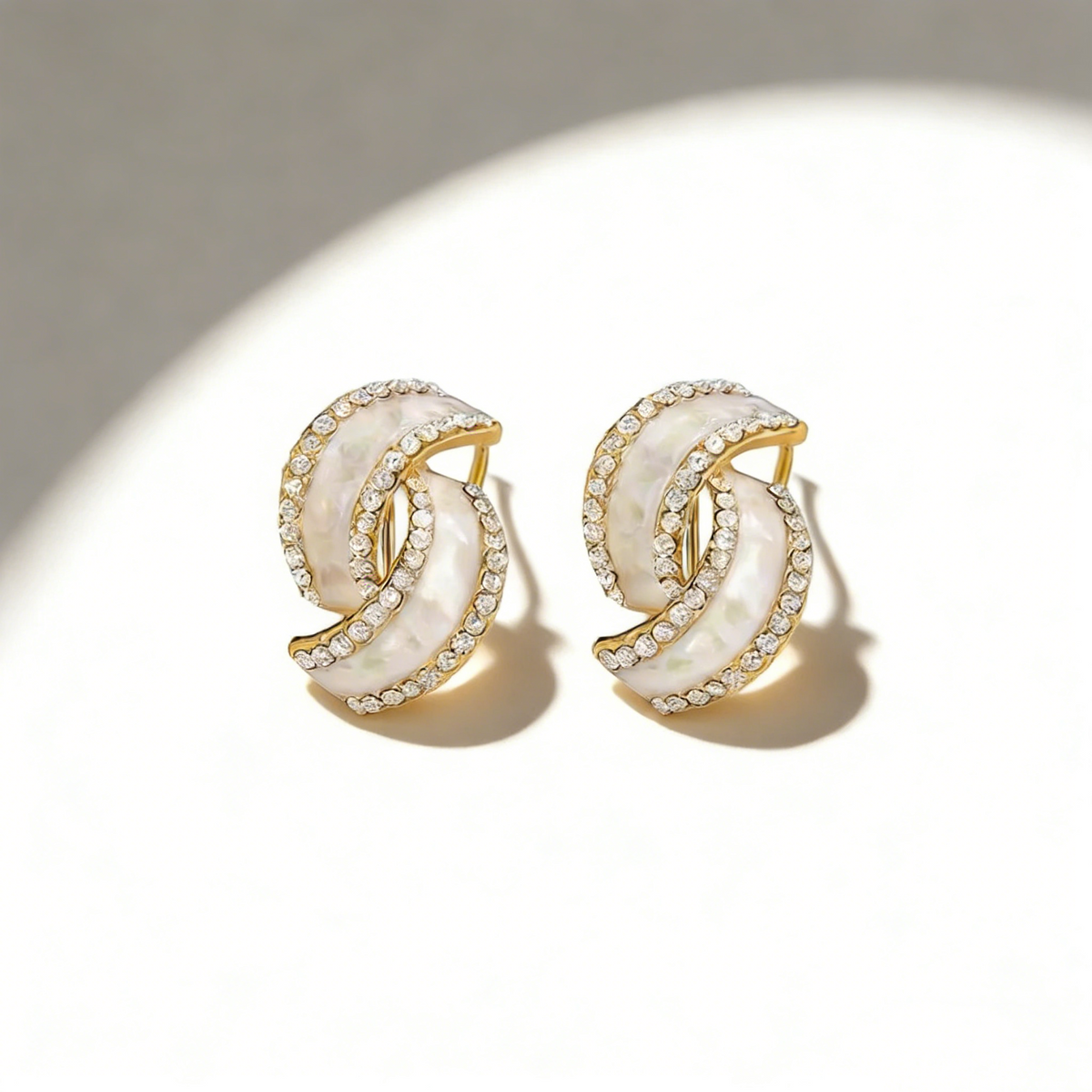 Minimalist Double C Earrings