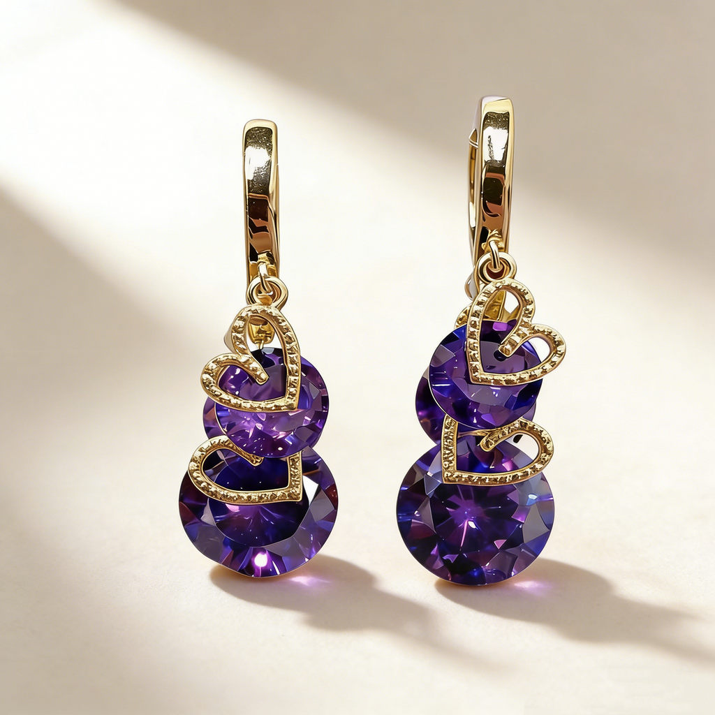 Heart Tassel Earrings