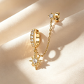 Star Chain Earrings