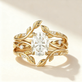 Gold Vine Stackable Ring Set