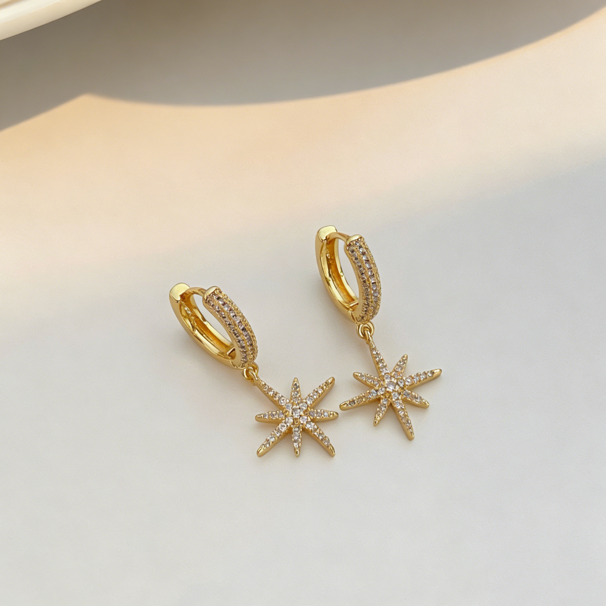 Elegant Star Drop Earrings