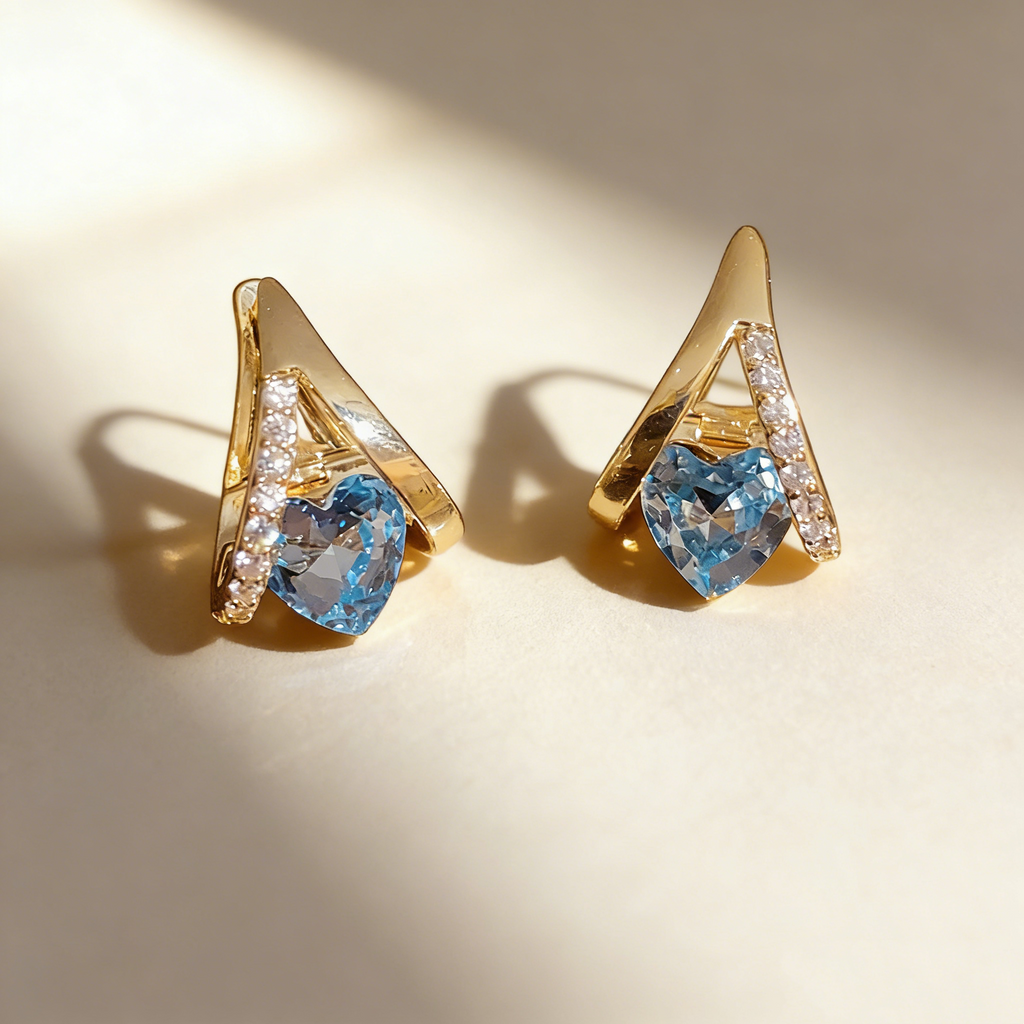 Romantic Heart-Shaped Earrings