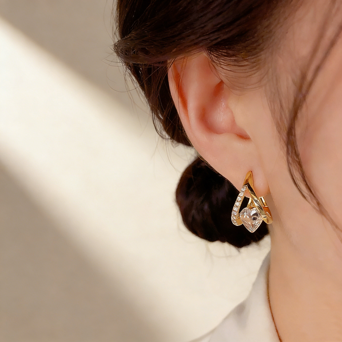 Romantic Heart-Shaped Earrings