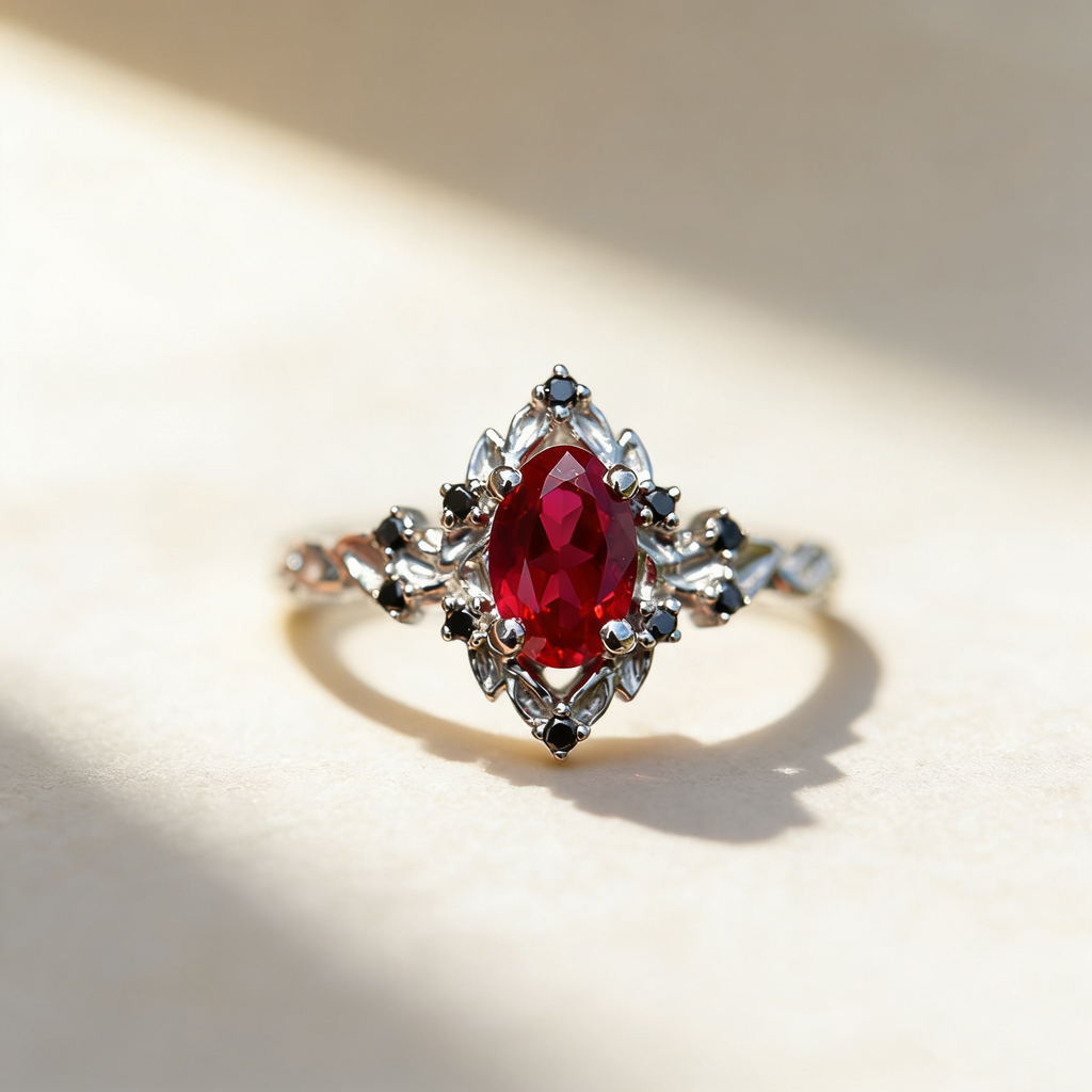 Natural Crystal Crown Ring
