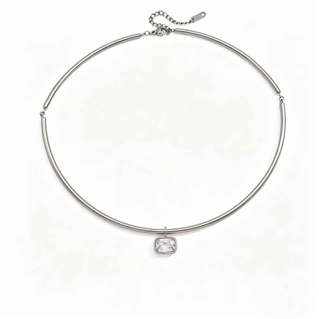 Full Moon Star Diamond Teardrop Necklace