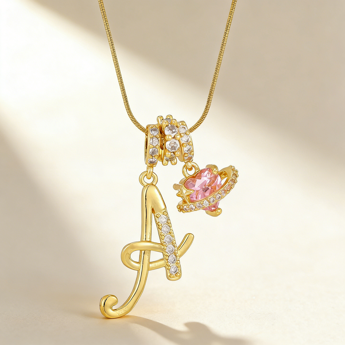 Romantic Letter Pendant Necklace