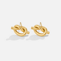 Romana – Intricately Woven Gold Earrings