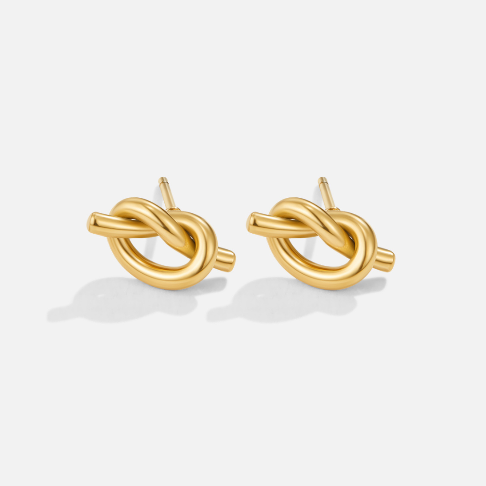 Romana – Intricately Woven Gold Earrings