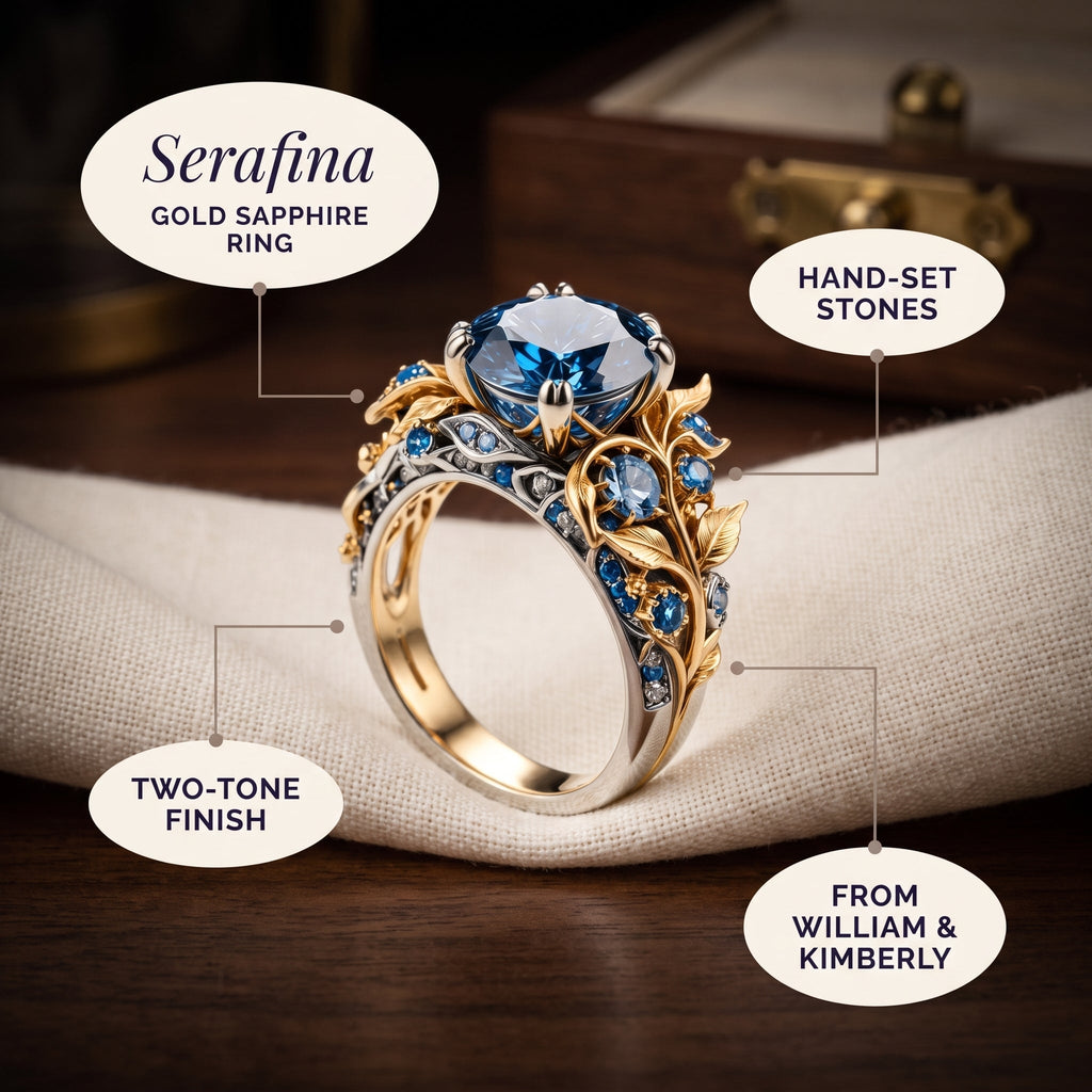 Serafina Gold Sapphire Ring