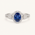 Leonora White Gold Sapphire Ring