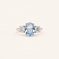 Clementina White Gold Sapphire Ring