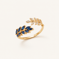 Vivara Sapphire Leaf Ring