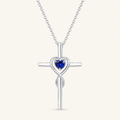 Hope White Gold Sapphire Necklace