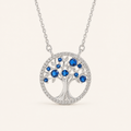 Kyra White Gold Sapphire Necklace