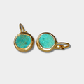 Eva - Gold Earrings with Turquoise