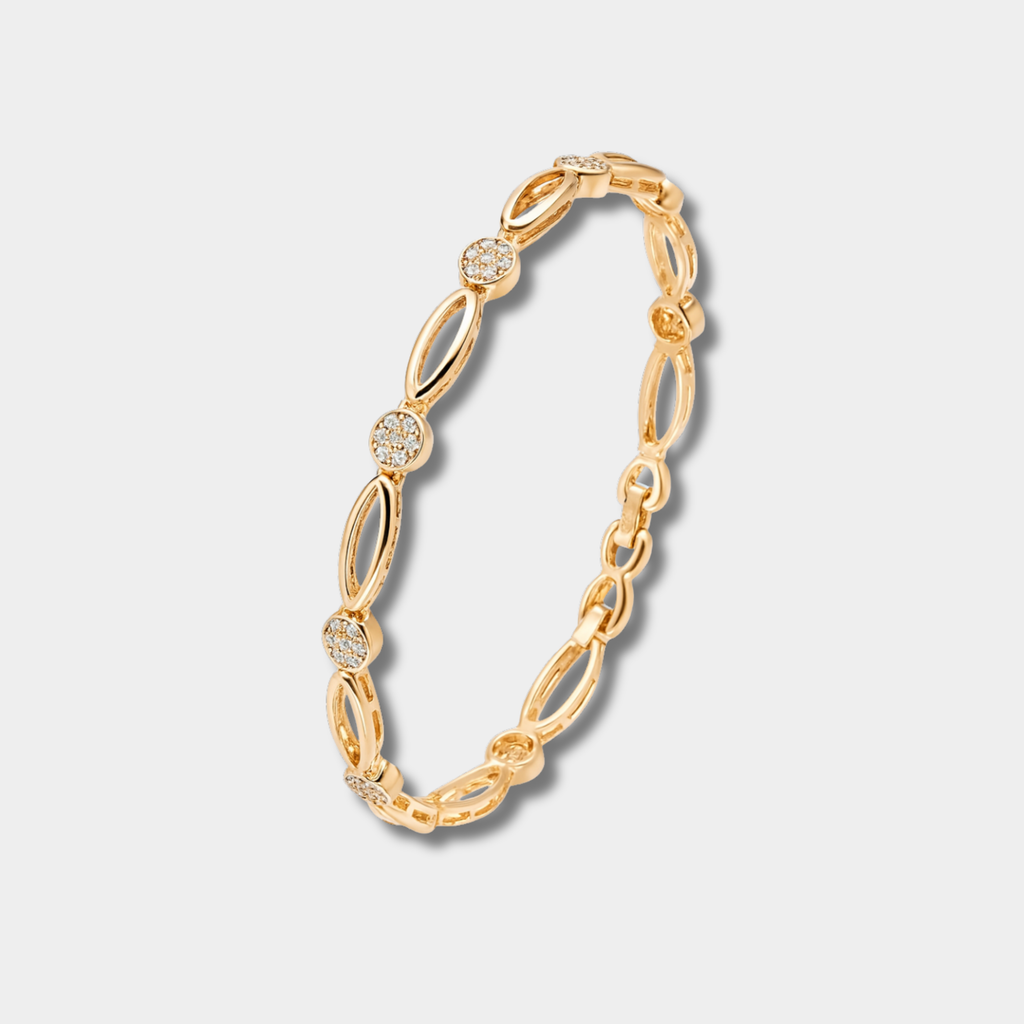 Clara - Elegant Gold Bracelet (with Zirconia)
