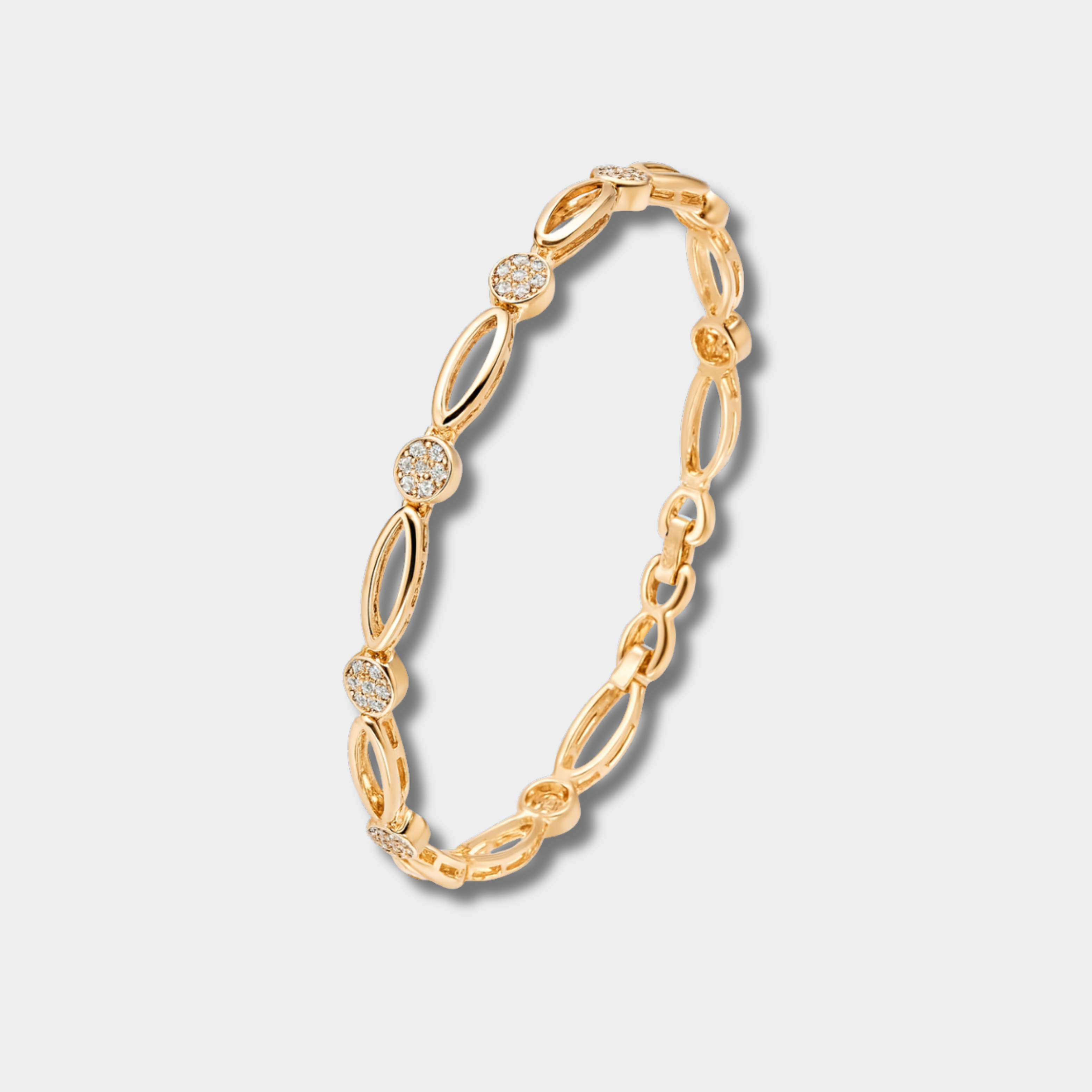 Clara - Elegant Gold Bracelet (with Zirconia)