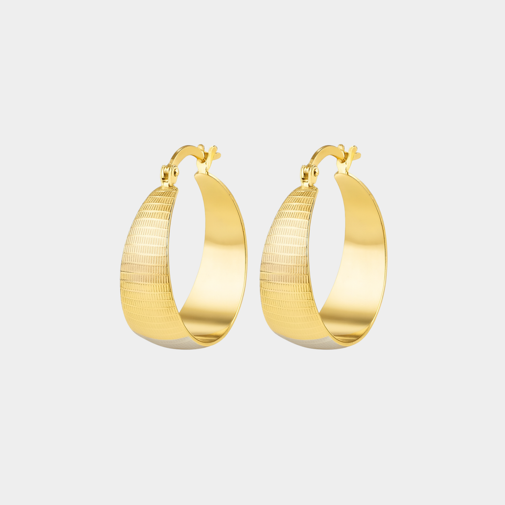 Karina – Clear Glass Silver Earrings