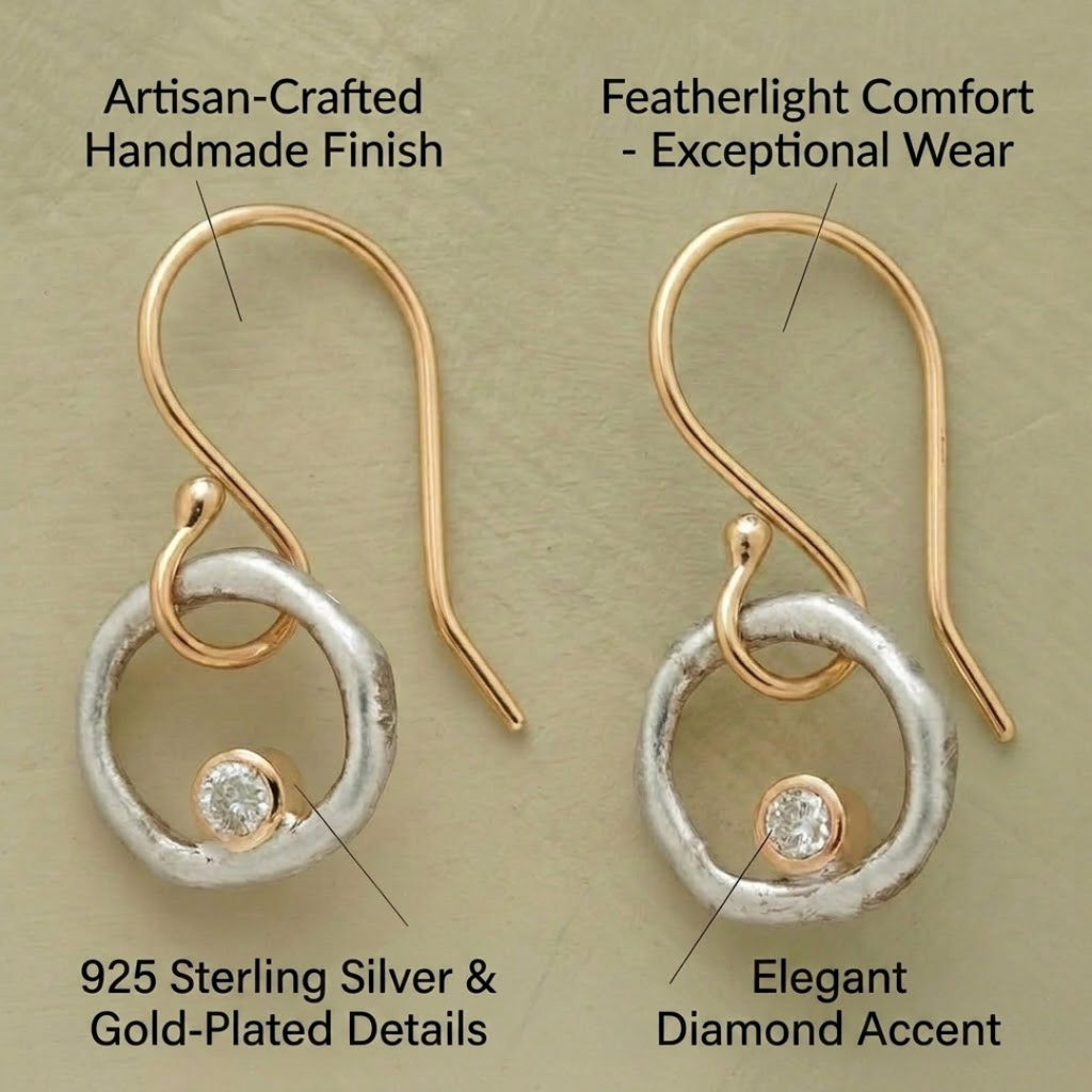 Marlene - Retro Earrings in Gold and Silver