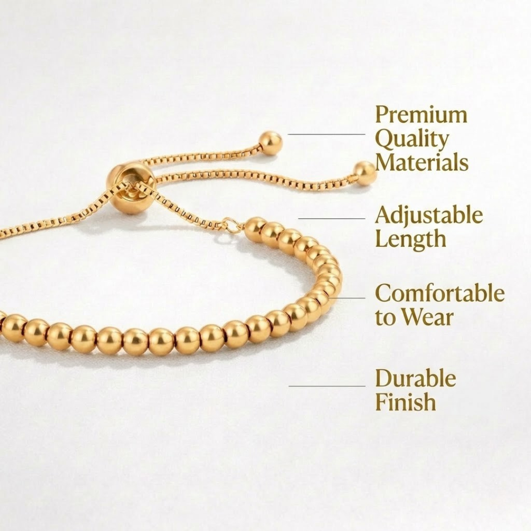 Adelina - Gold Pearl Bracelet