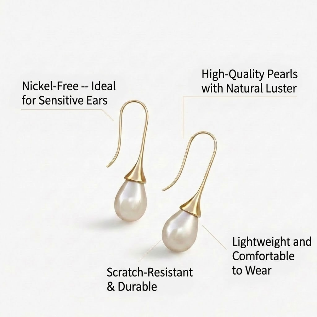 Tamara - Classic Pearl Earrings Helena