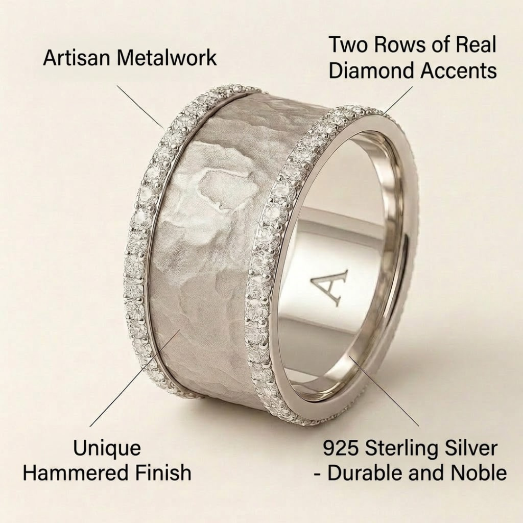Hannah - Vintage Ring Silver Zirconium