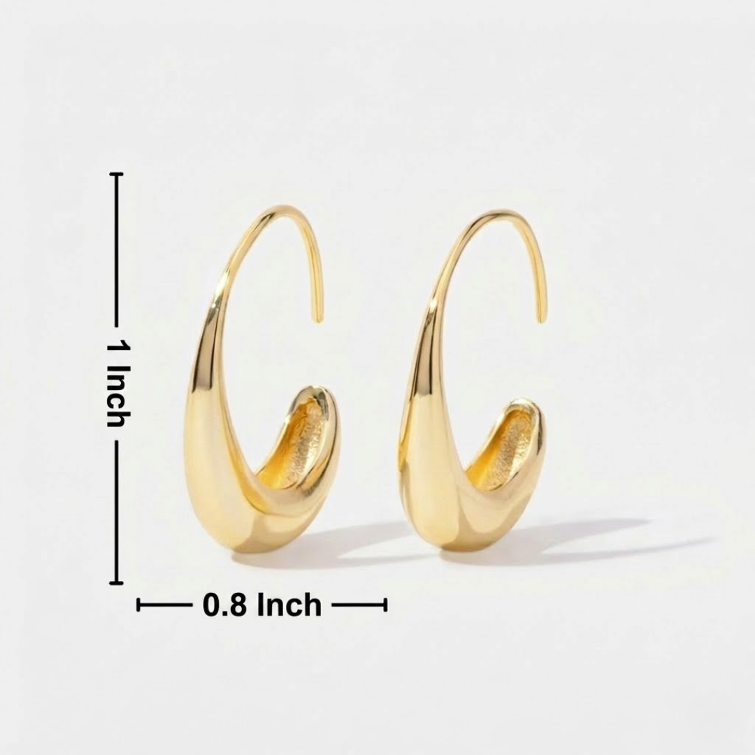 Suzanne – Textured Gold Earrings
