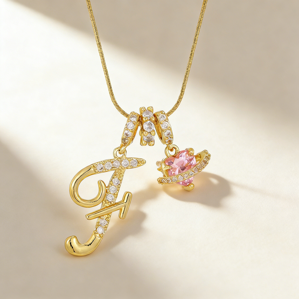 Romantic Letter Pendant Necklace