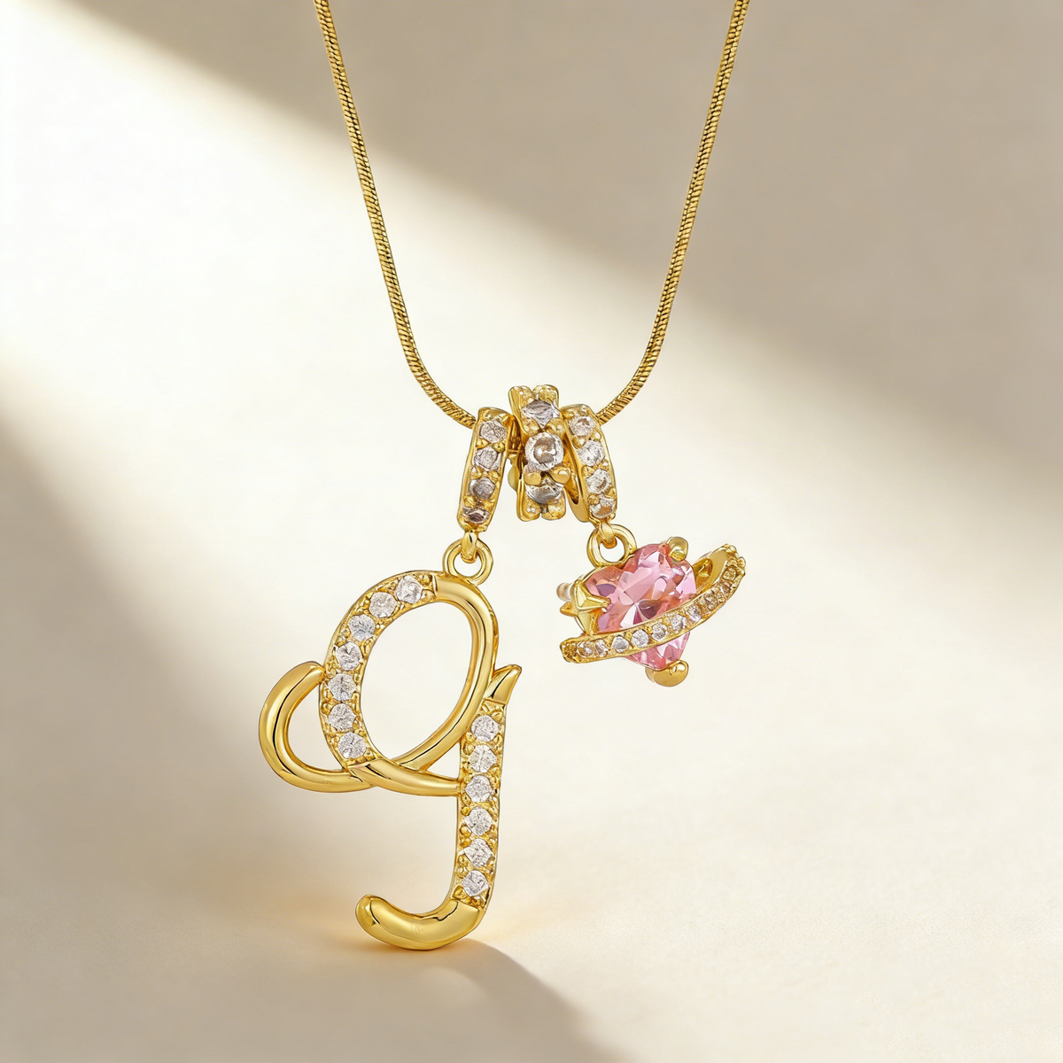 Romantic Letter Pendant Necklace