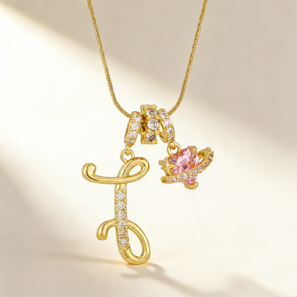 Romantic Letter Pendant Necklace