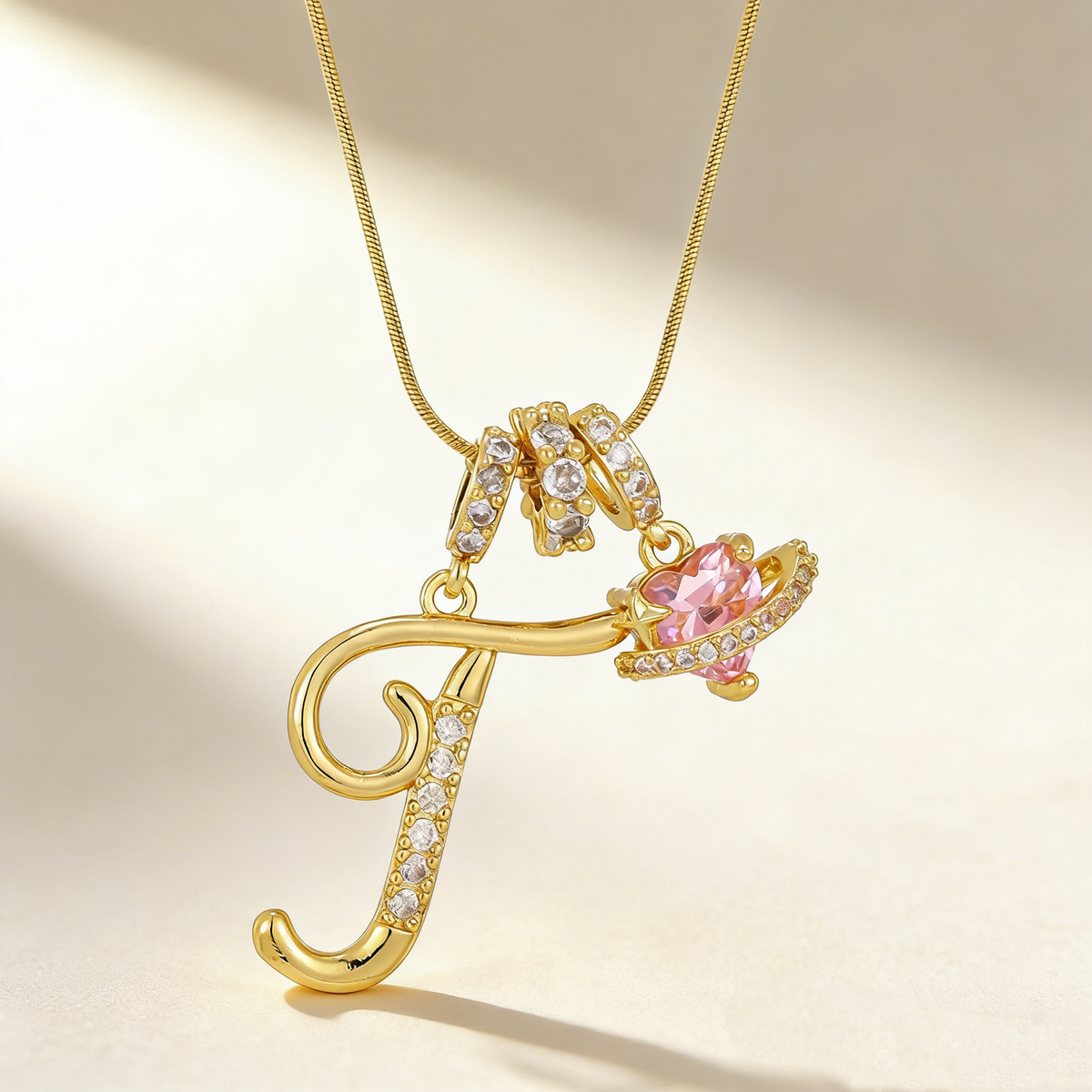 Romantic Letter Pendant Necklace
