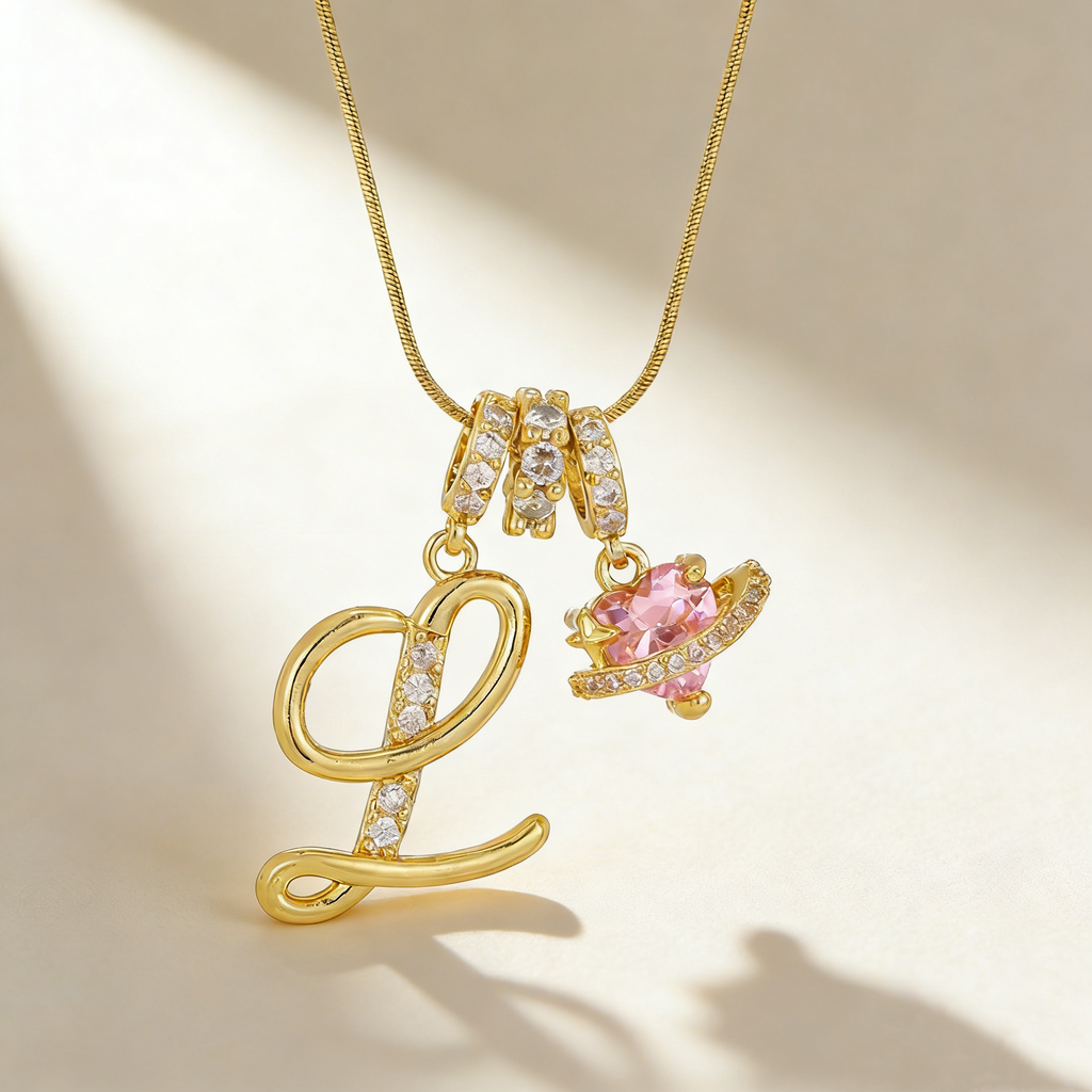 Romantic Letter Pendant Necklace