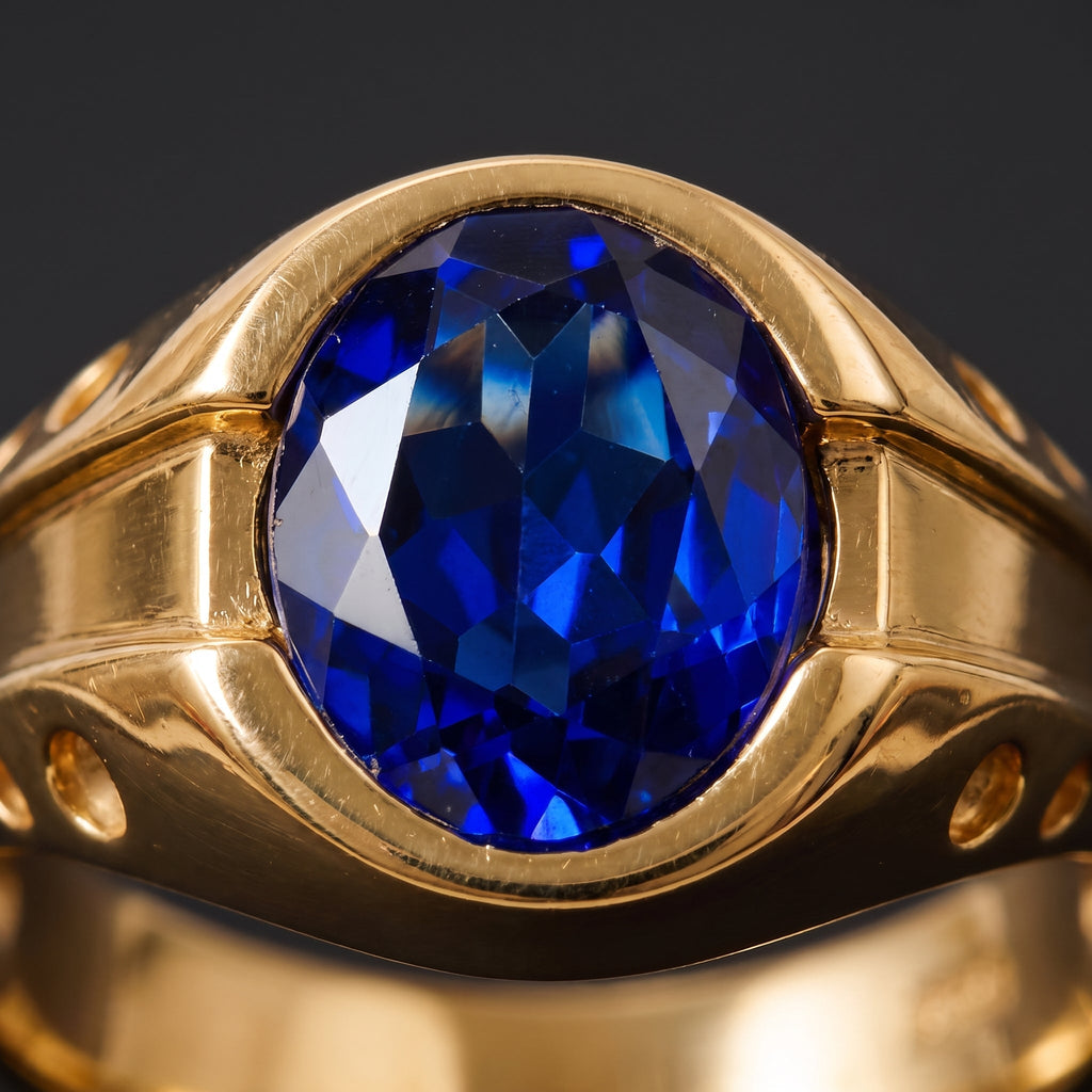 Melania Gold Sapphire Ring