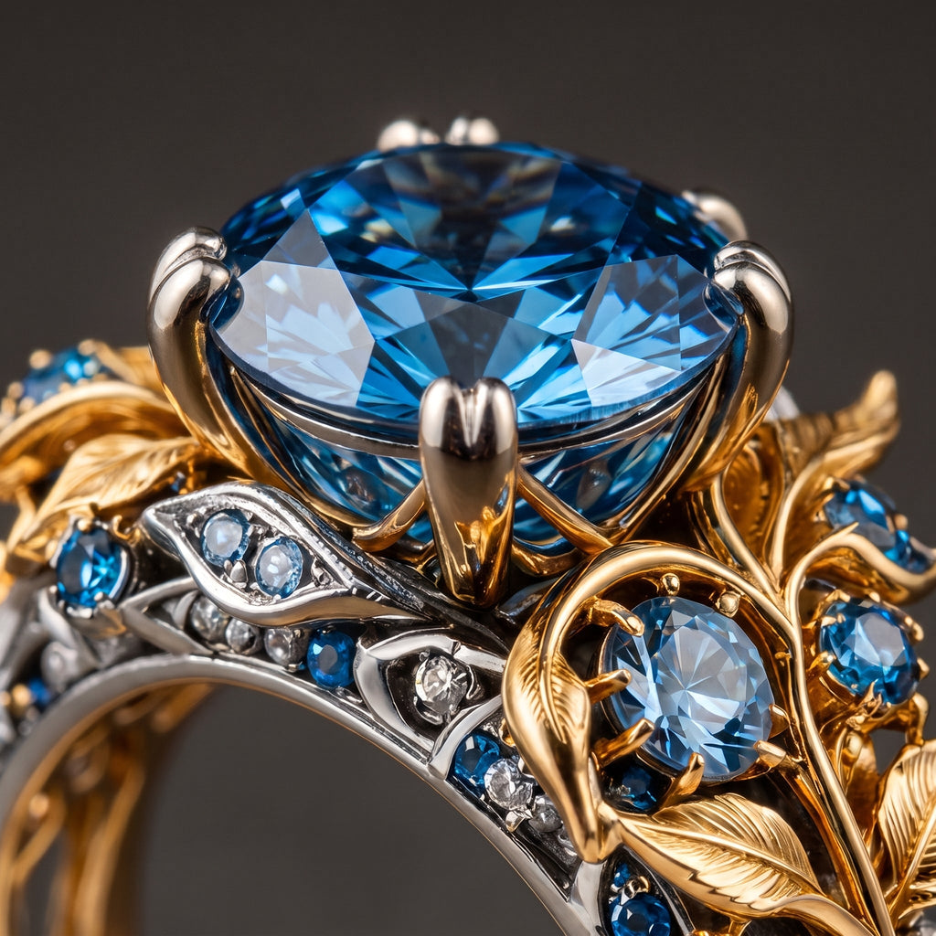 Serafina Gold Sapphire Ring