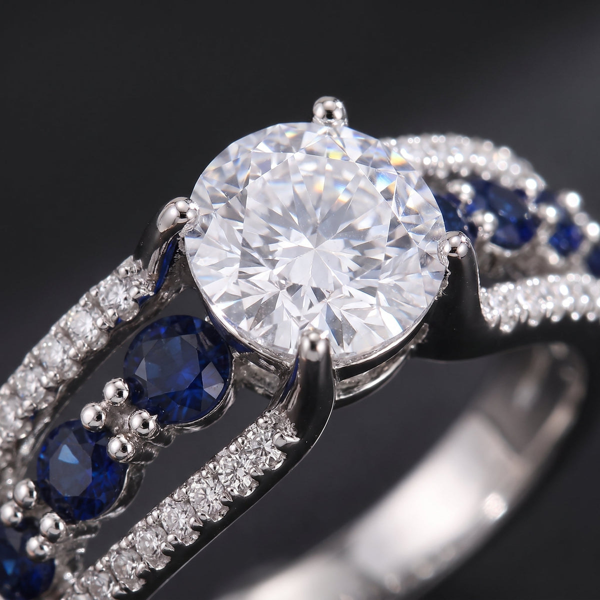 Colette White Gold Sapphire Ring