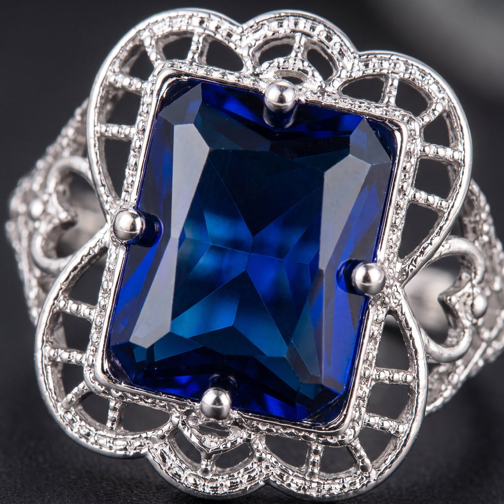 Romilly White Gold Sapphire Ring