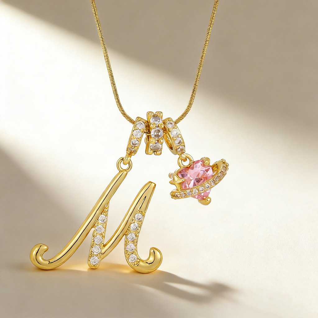 Romantic Letter Pendant Necklace