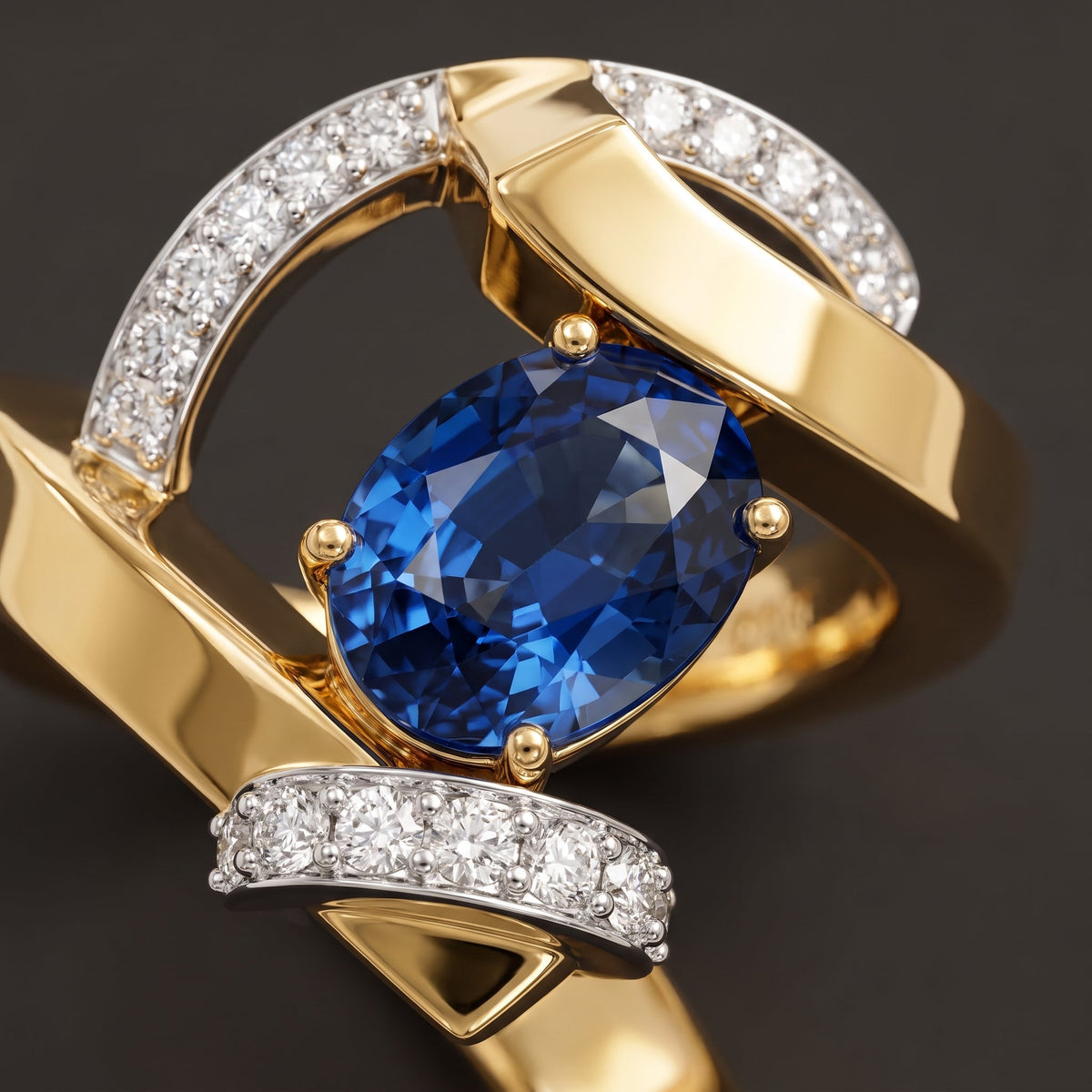 Maddalena Gold Sapphire Ring