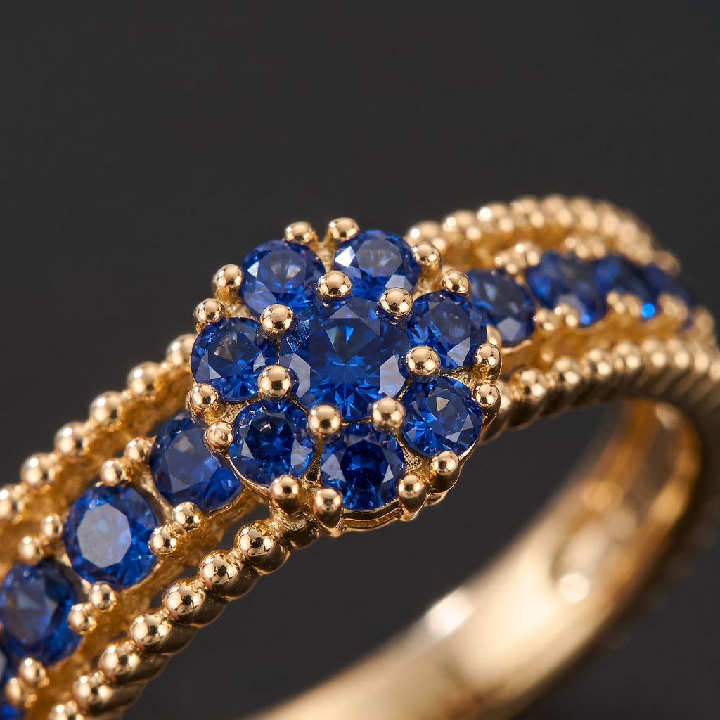 Isadora Gold Sapphire Set