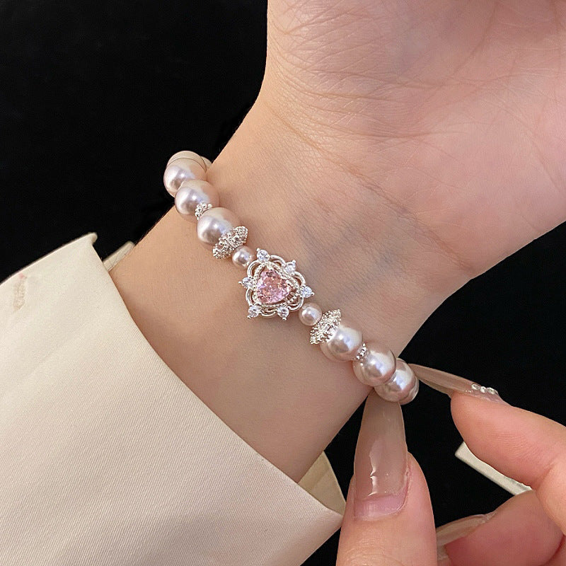 Cherry Blossom �?Pearl Bracelet