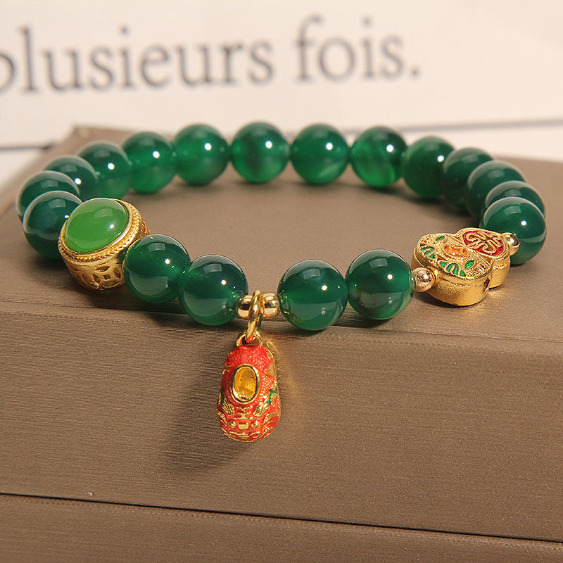 Avocado ? Green Agate Bracelet