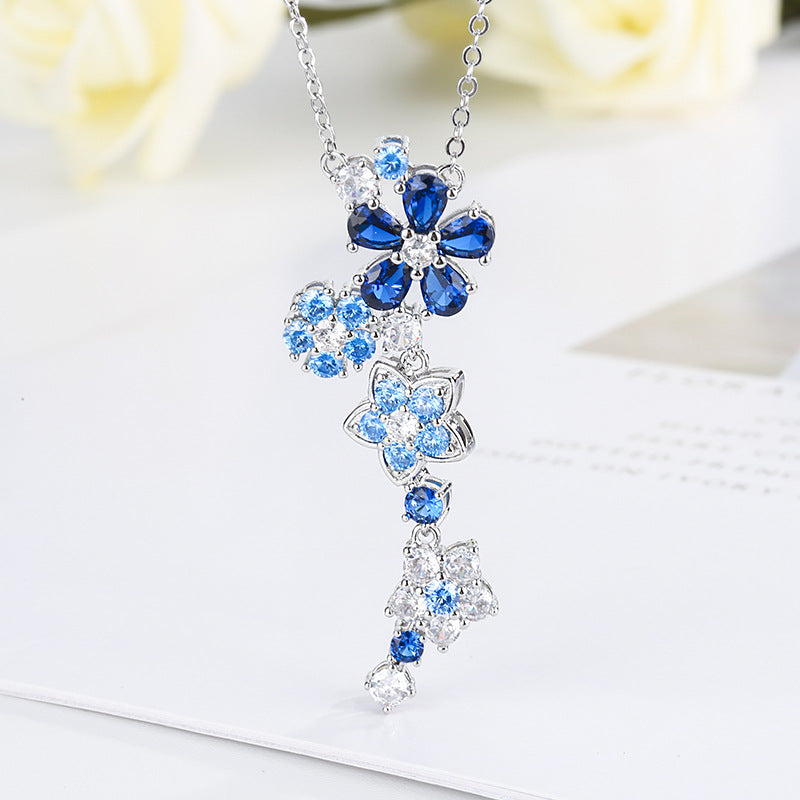 Deep Sea Flower Crystal Bracelet & Necklace