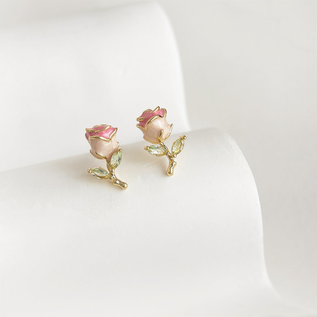Rose Blooms • Crystal Earring