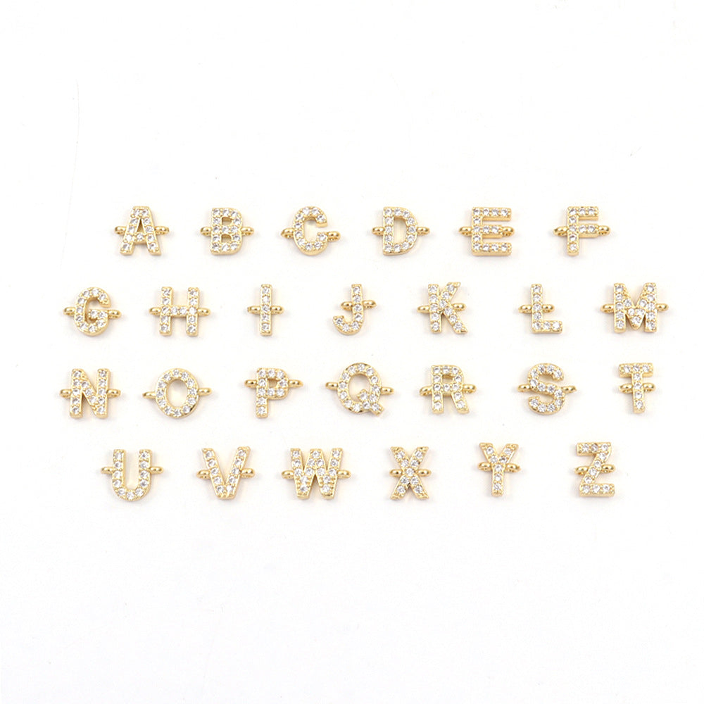 Zircon A-Z Initial Letter Bracelets